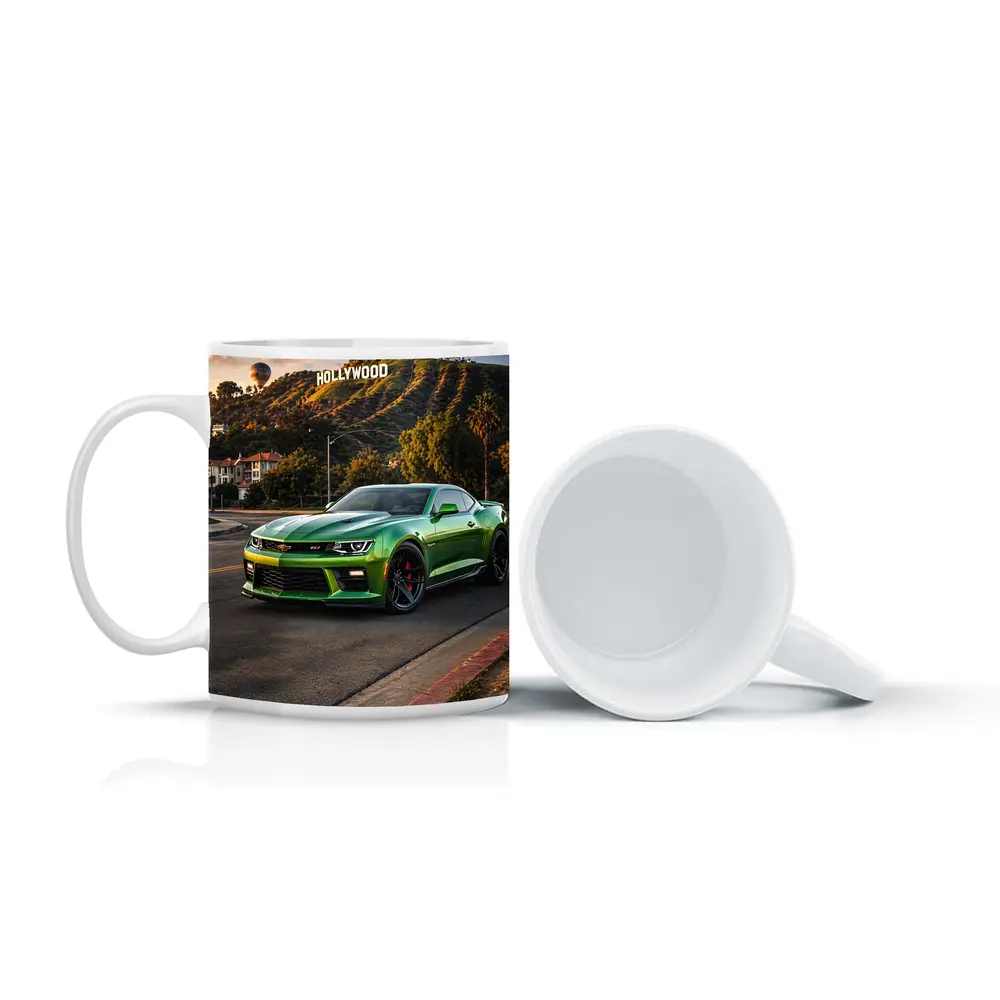 Chevrolet Camaro ZL1 Green Hollywood Sign – Mugs