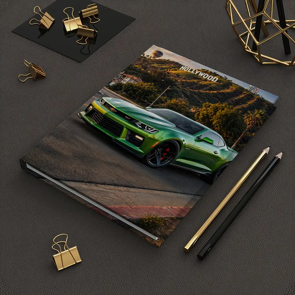 Chevrolet Camaro ZL1 Green Hollywood Sign – Notebooks
