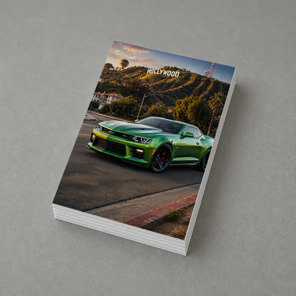 Chevrolet Camaro ZL1 Green Hollywood Sign – Postcards