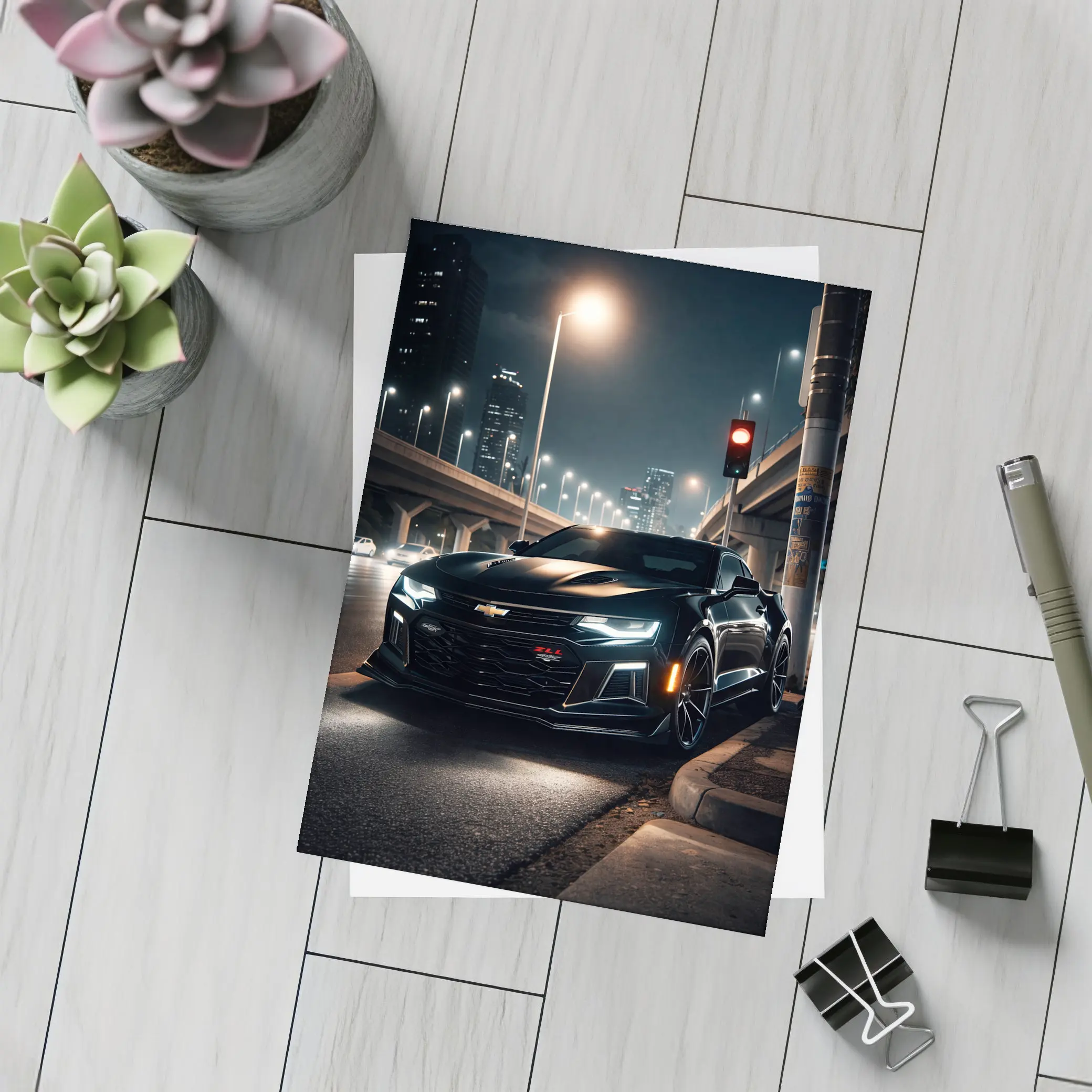 Chevrolet Camaro ZL1 Dark City Night – Postcards
