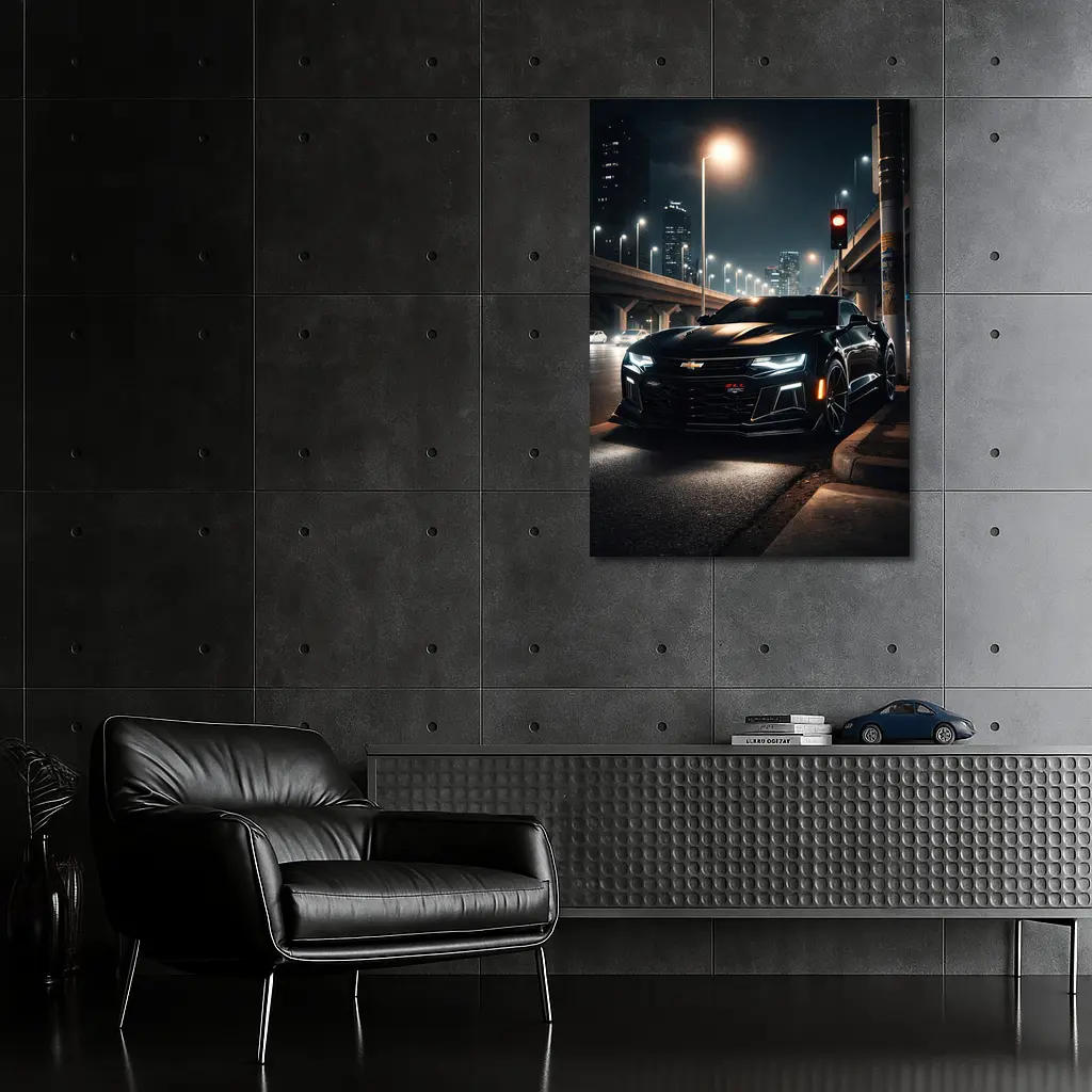 Chevrolet Camaro ZL1 Dark City Night – Wall Art