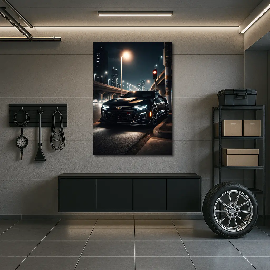 Chevrolet Camaro ZL1 Dark City Night – Wall Art