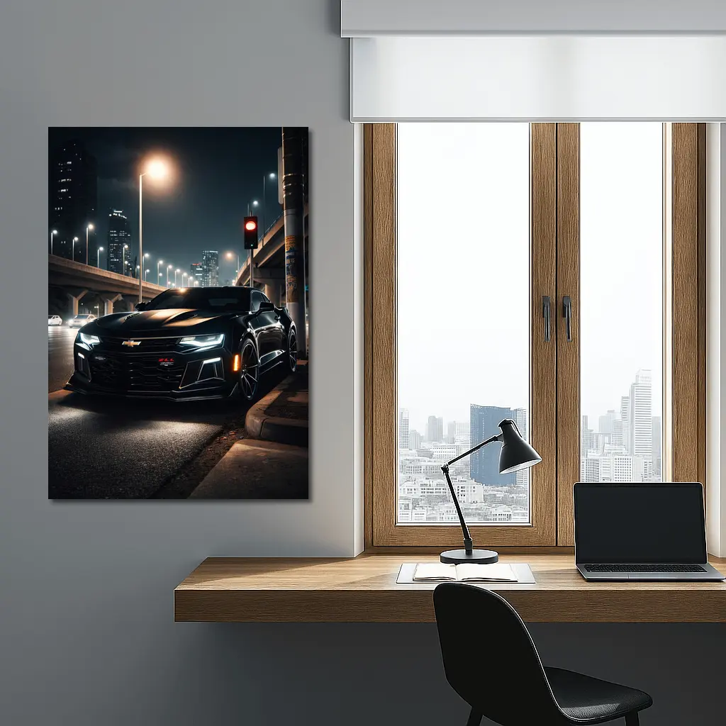 Chevrolet Camaro ZL1 Dark City Night – Wall Art