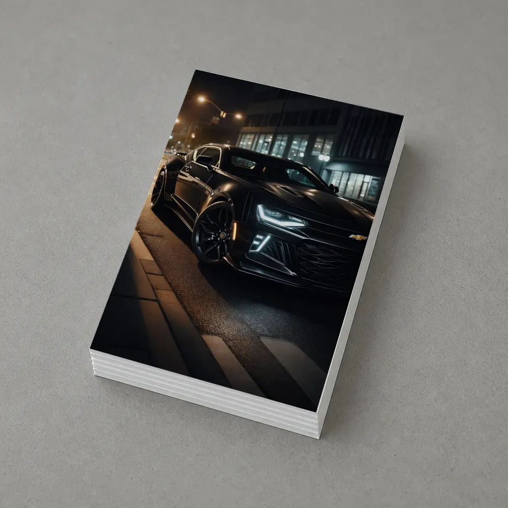 Chevrolet Camaro ZL1 Black Night Street – Postcards