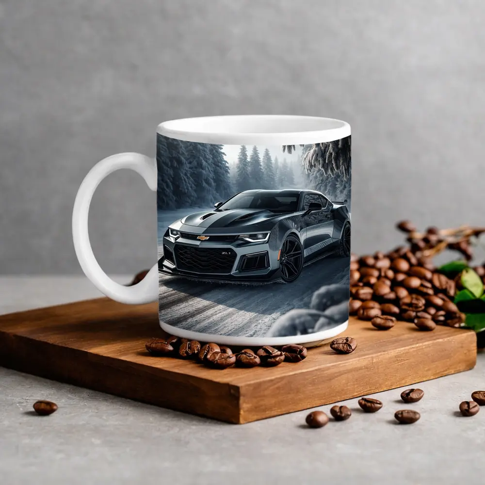Chevrolet Camaro ZL1 Snowy Forest Road – Mugs
