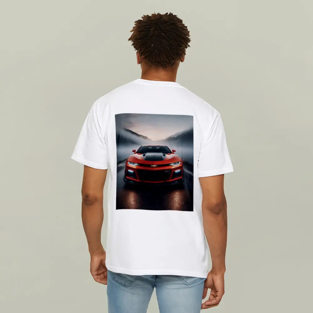 Chevrolet Camaro ZL1 Red Foggy Road – T-Shirts