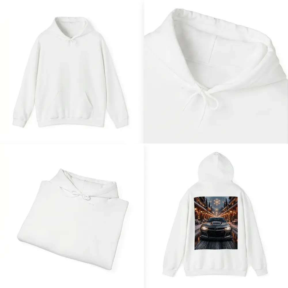 Chevrolet Camaro ZL1 Snowy Christmas Street – Hoodies
