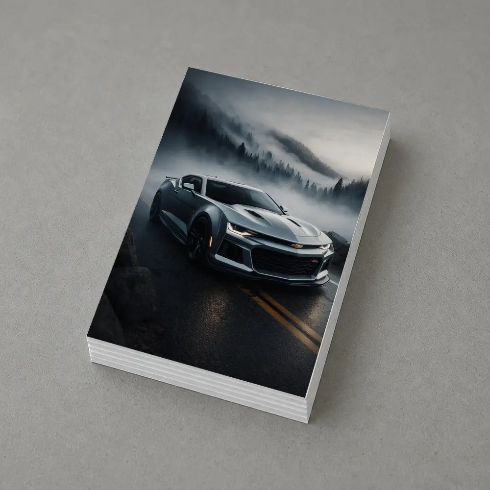 Chevrolet Camaro ZL1 Foggy Mountain Road – Postcards