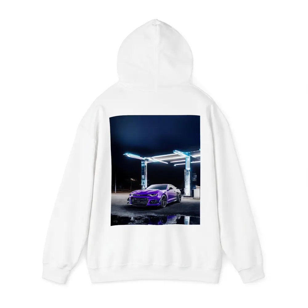 Chevrolet Camaro Purple Night Gas Station – Hoodies