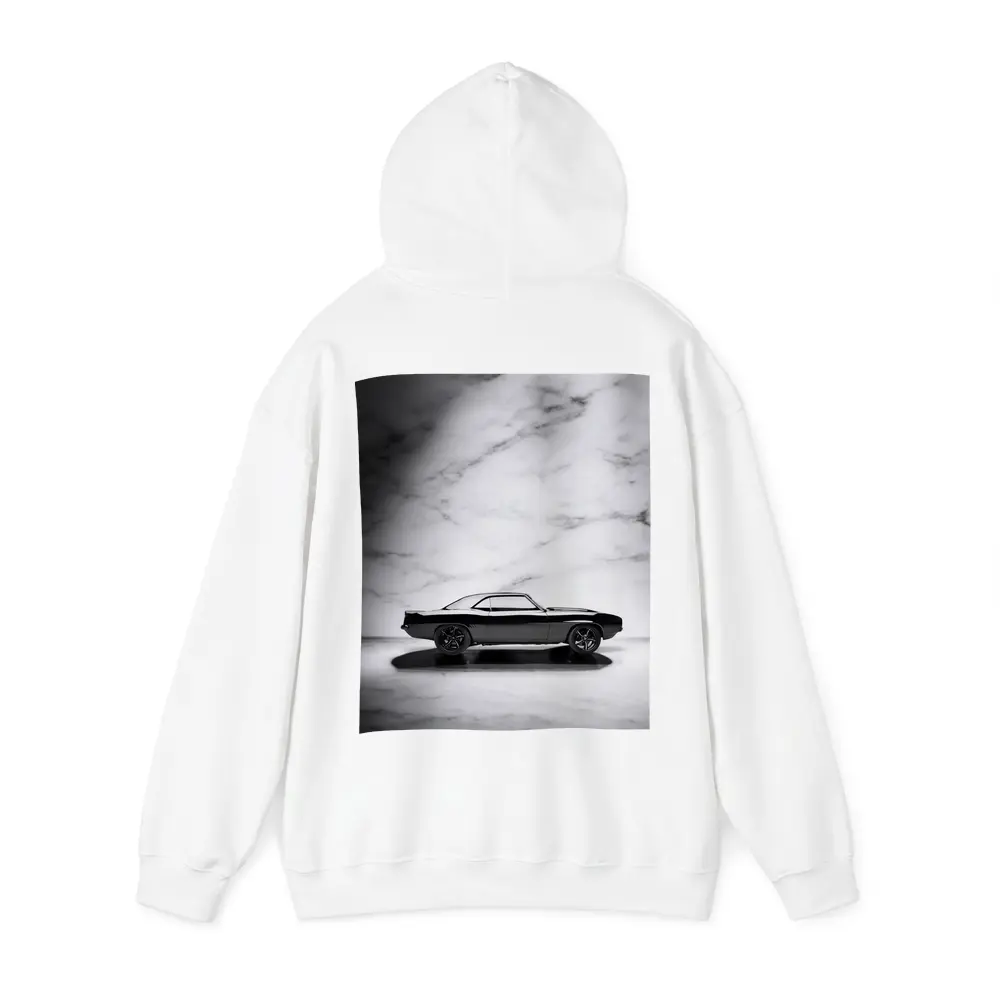 Black Chevrolet Camaro Classic Marble Background – Hoodies