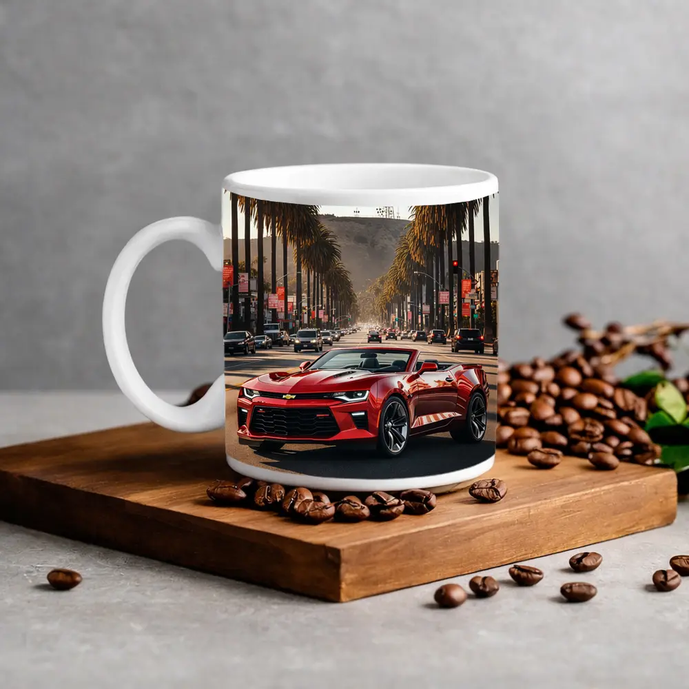Chevrolet Camaro Cruising Los Angeles Palm Boulevard – Mugs