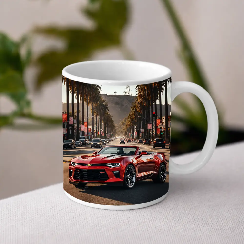 Chevrolet Camaro Cruising Los Angeles Palm Boulevard – Mugs