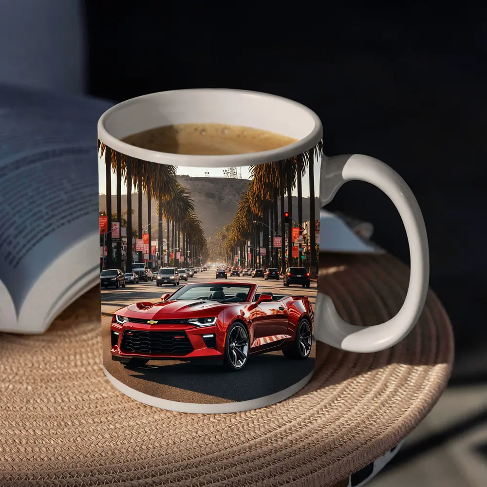 Chevrolet Camaro Cruising Los Angeles Palm Boulevard – Mugs