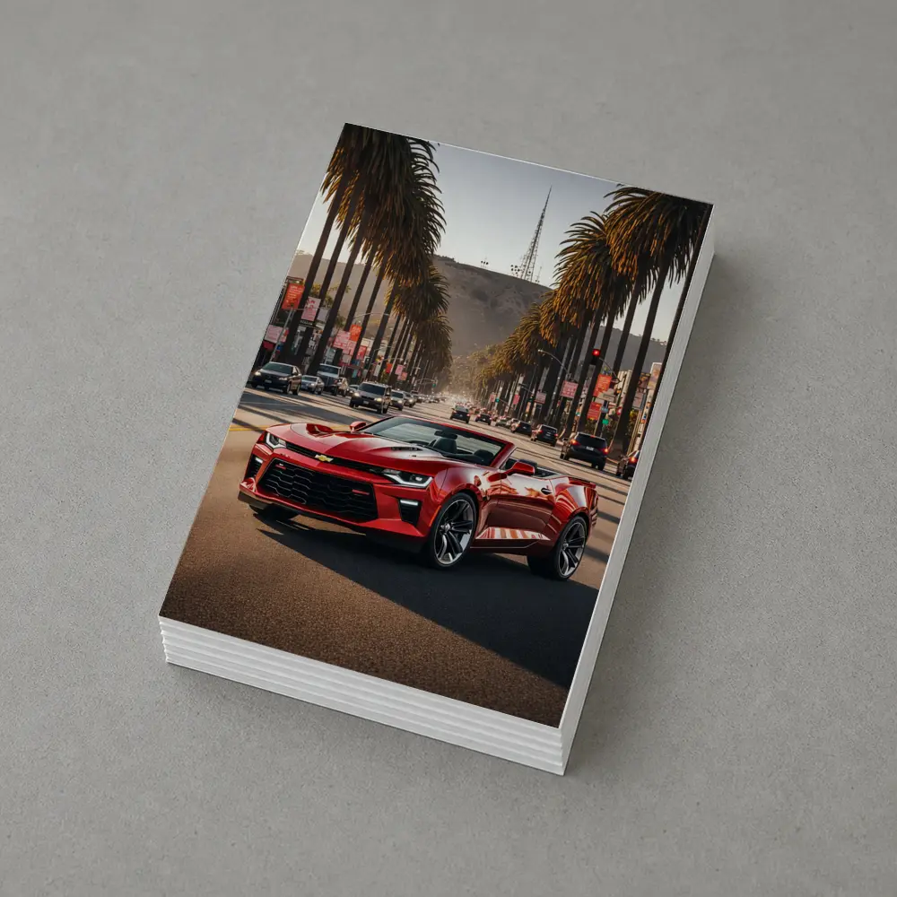 Chevrolet Camaro Cruising Los Angeles Palm Boulevard – Postcards