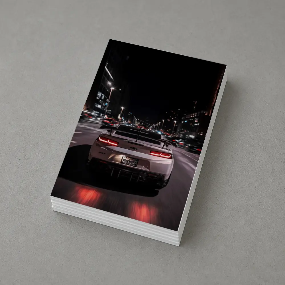 Chevrolet Camaro ZL1 Night City Street – Postcards