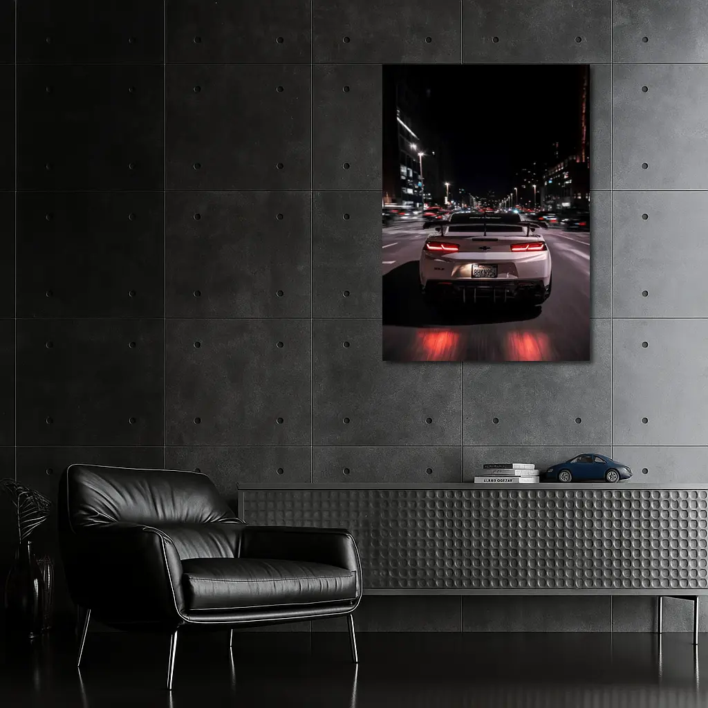 Chevrolet Camaro ZL1 Night City Street – Wall Art