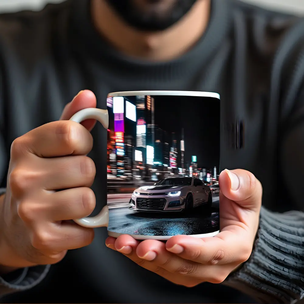 Chevrolet Camaro Night City Neon Streets – Mugs