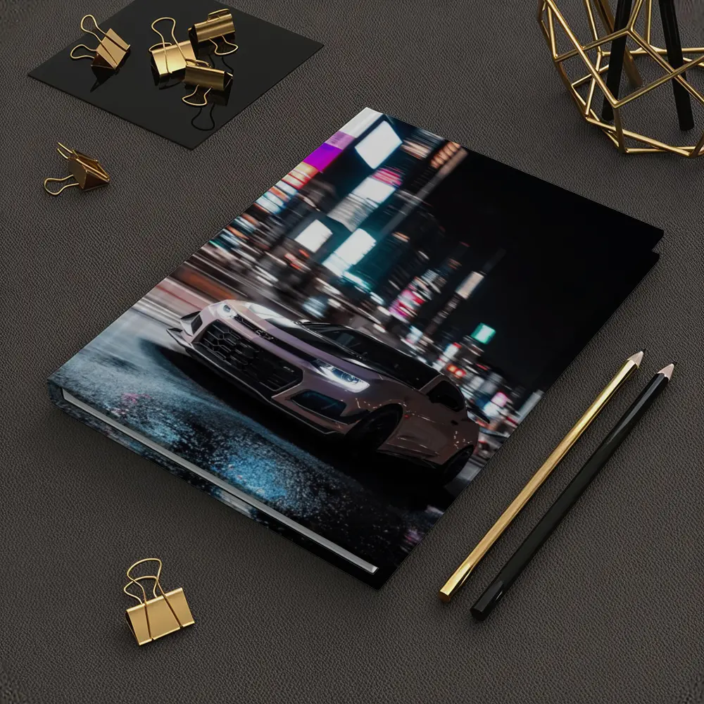 Chevrolet Camaro Night City Neon Streets – Notebooks