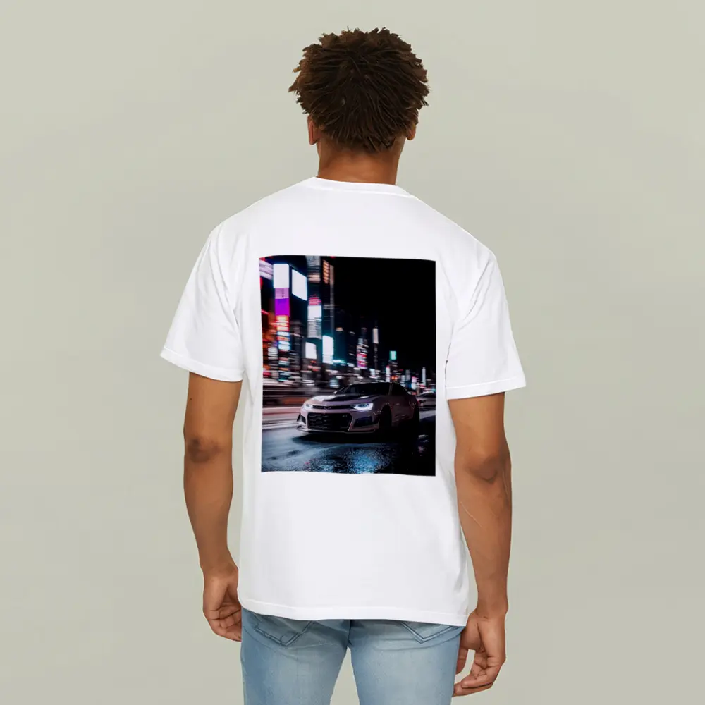 Chevrolet Camaro Night City Neon Streets – T-Shirts