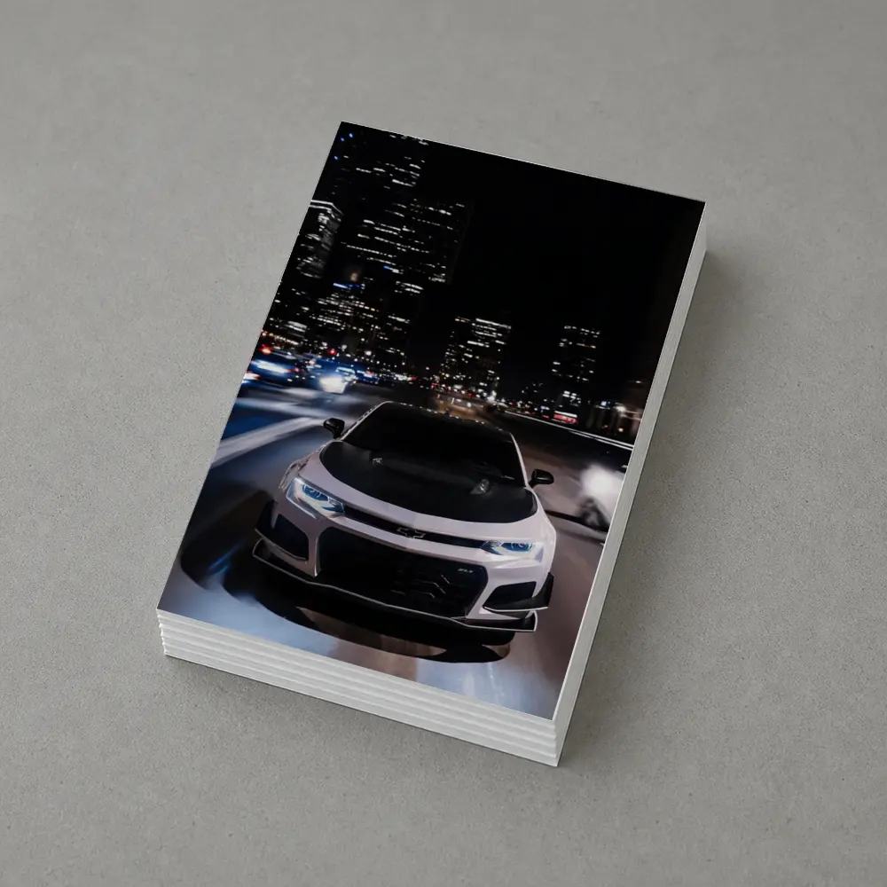 Chevrolet Camaro ZL1 Night City Street – Postcards