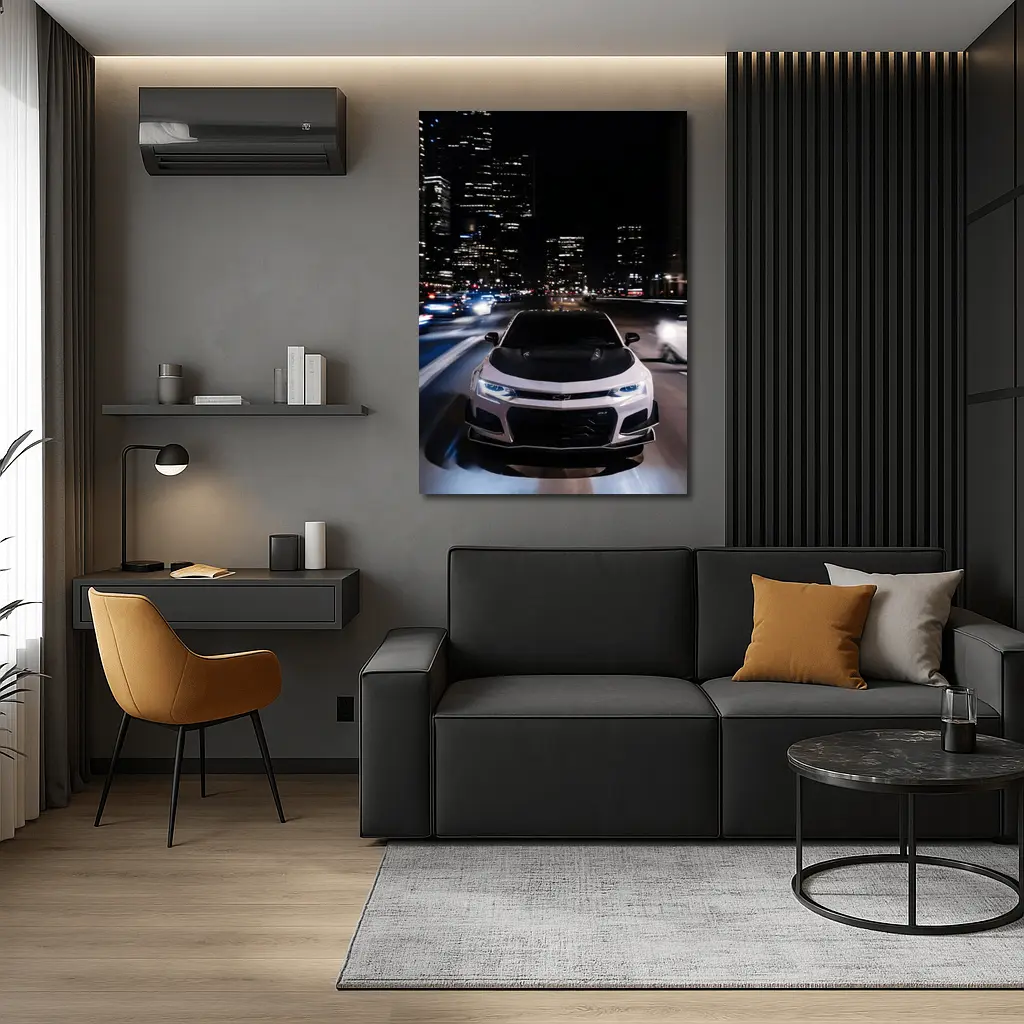 Chevrolet Camaro ZL1 Night City Street – Wall Art