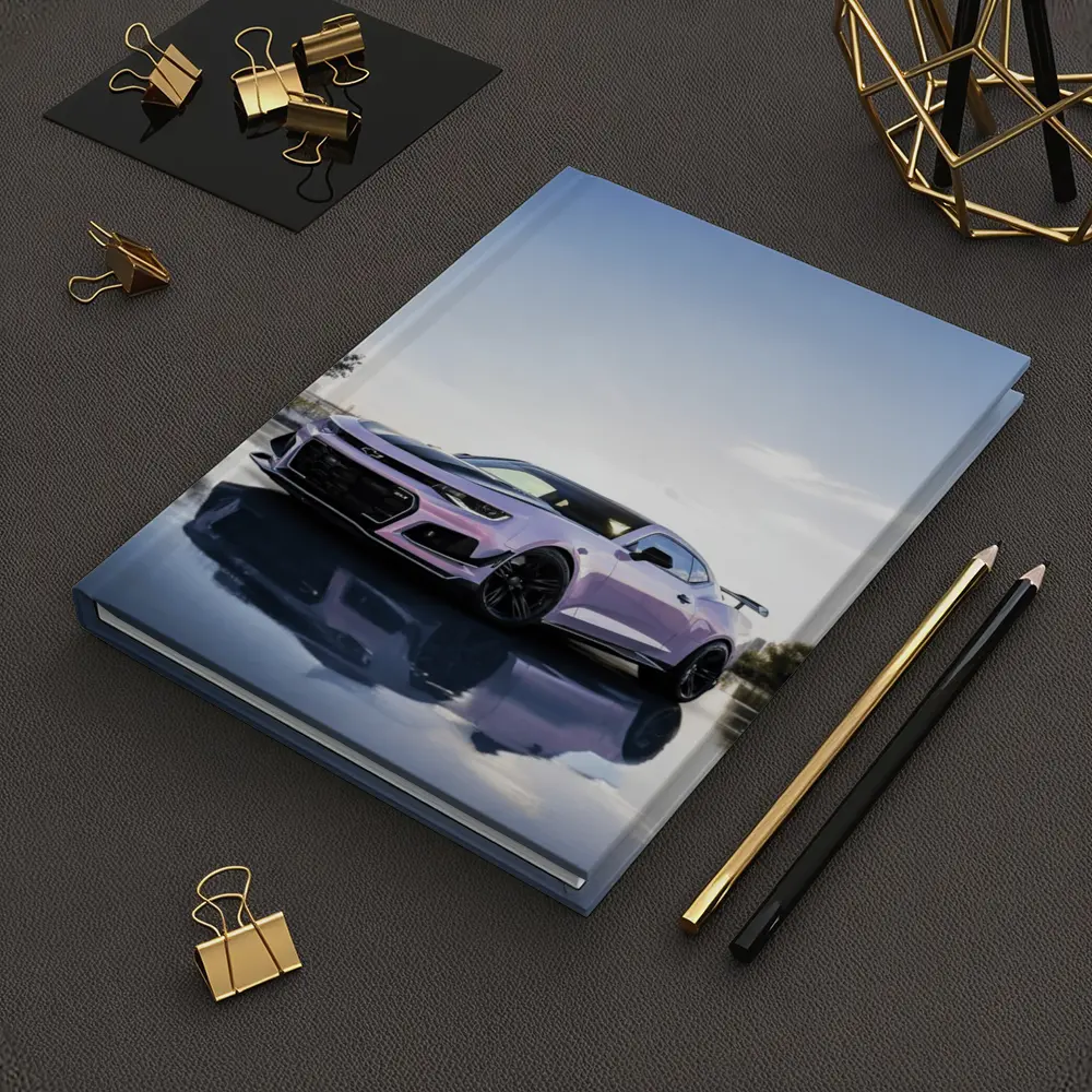 Chevrolet Camaro Pink Coupe City Backdrop – Notebooks