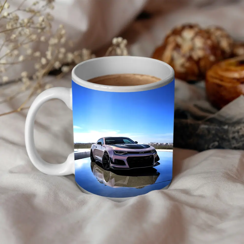 Chevrolet Camaro ZL1 Pink City Skyline – Mugs