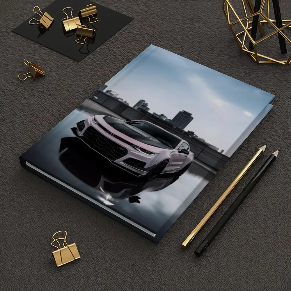 Chevrolet Camaro Pink City Rooftop Shot – Notebooks