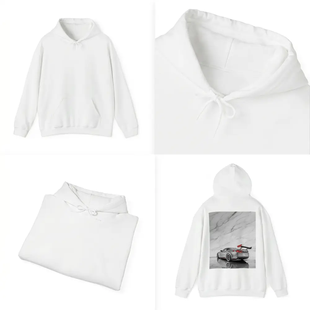 Chevrolet Camaro Silver Race Car Marble Studio – Hoodies