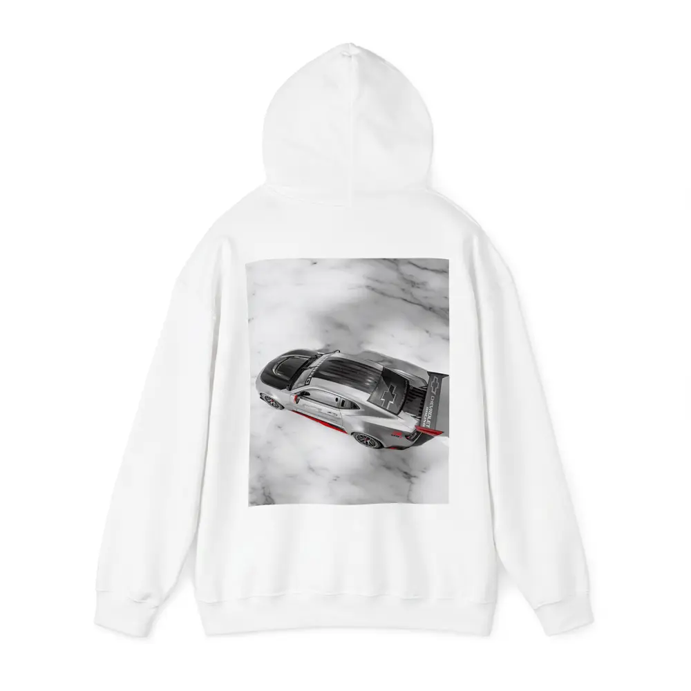Chevrolet Camaro Racing Silver Marble Background – Hoodies