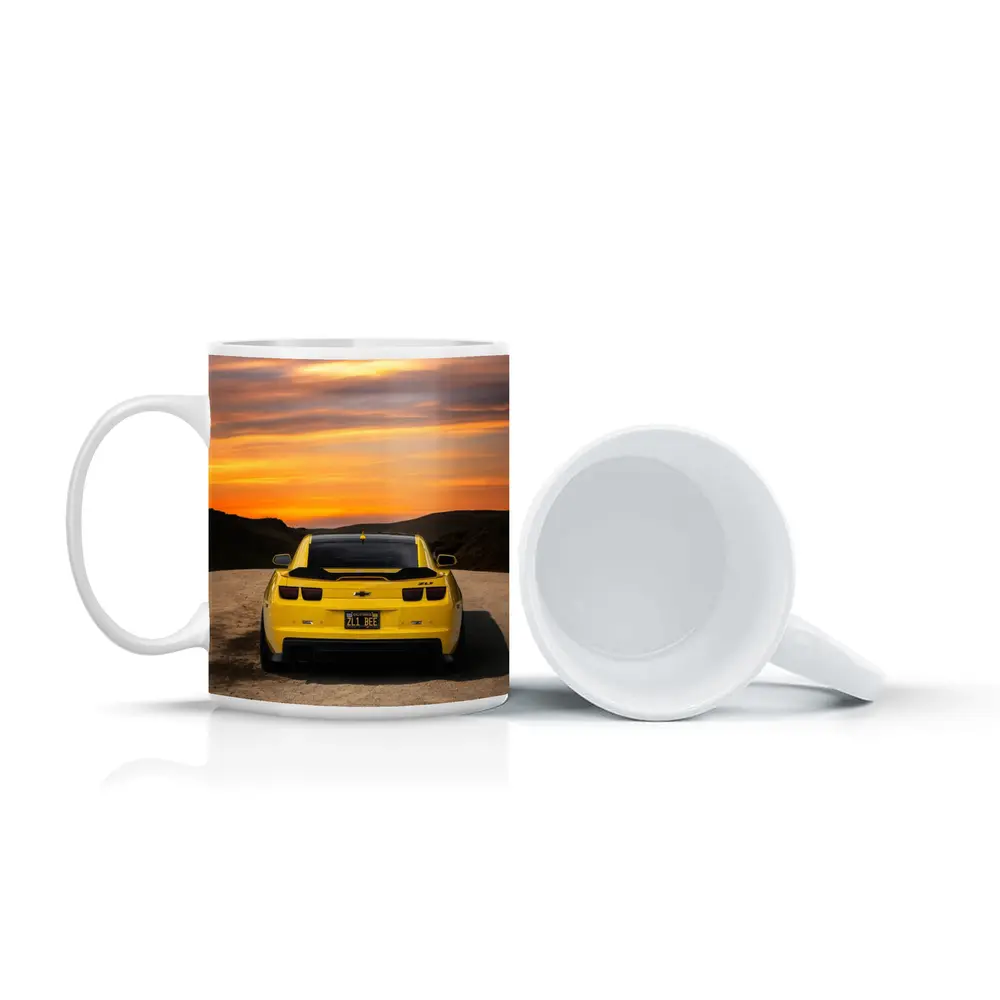 Chevrolet Camaro ZL1 Yellow Sunset Road – Mugs