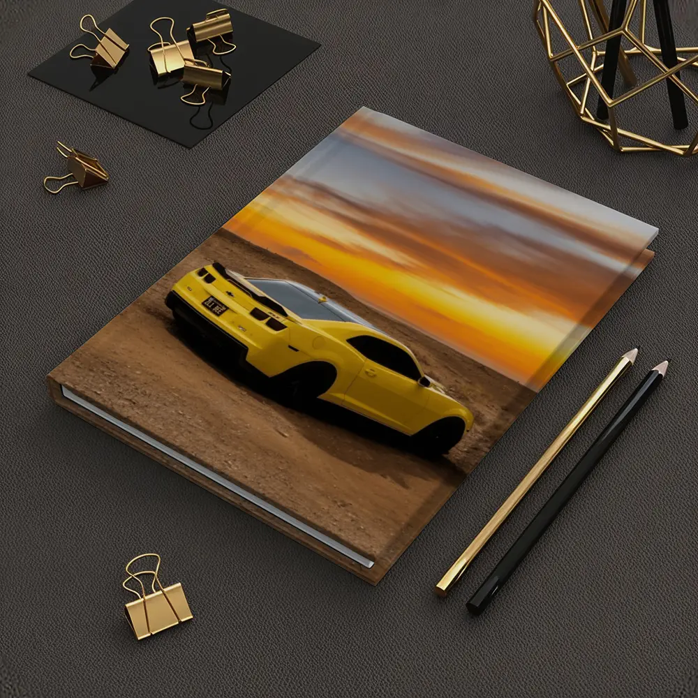 Chevrolet Camaro ZL1 Yellow Desert Sunset – Notebooks