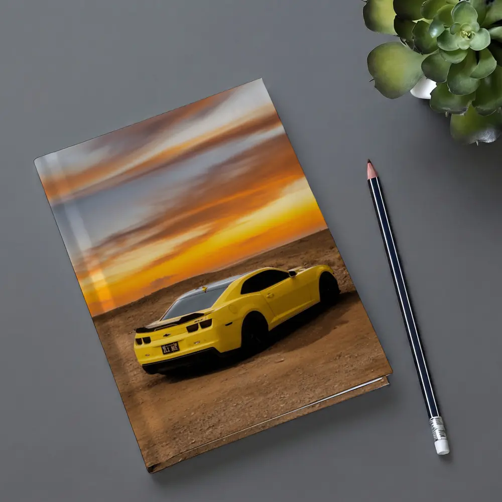 Chevrolet Camaro ZL1 Yellow Desert Sunset – Notebooks
