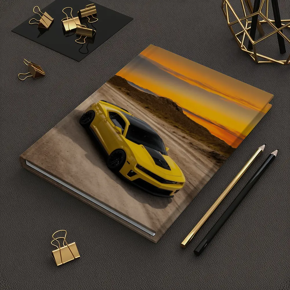 Chevrolet Camaro ZL1 Yellow Desert Sunset – Notebooks