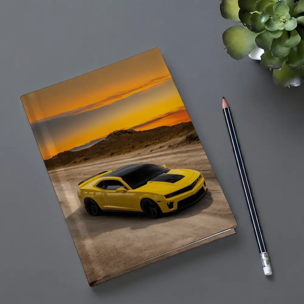 Chevrolet Camaro ZL1 Yellow Desert Sunset – Notebooks