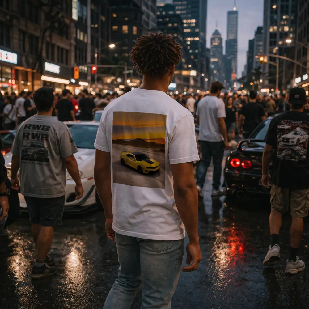 Chevrolet Camaro ZL1 Yellow Desert Sunset – T-Shirts