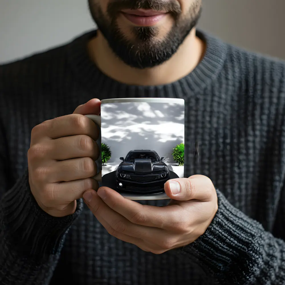 Black Chevrolet Camaro ZL1 Clean Background – Mugs