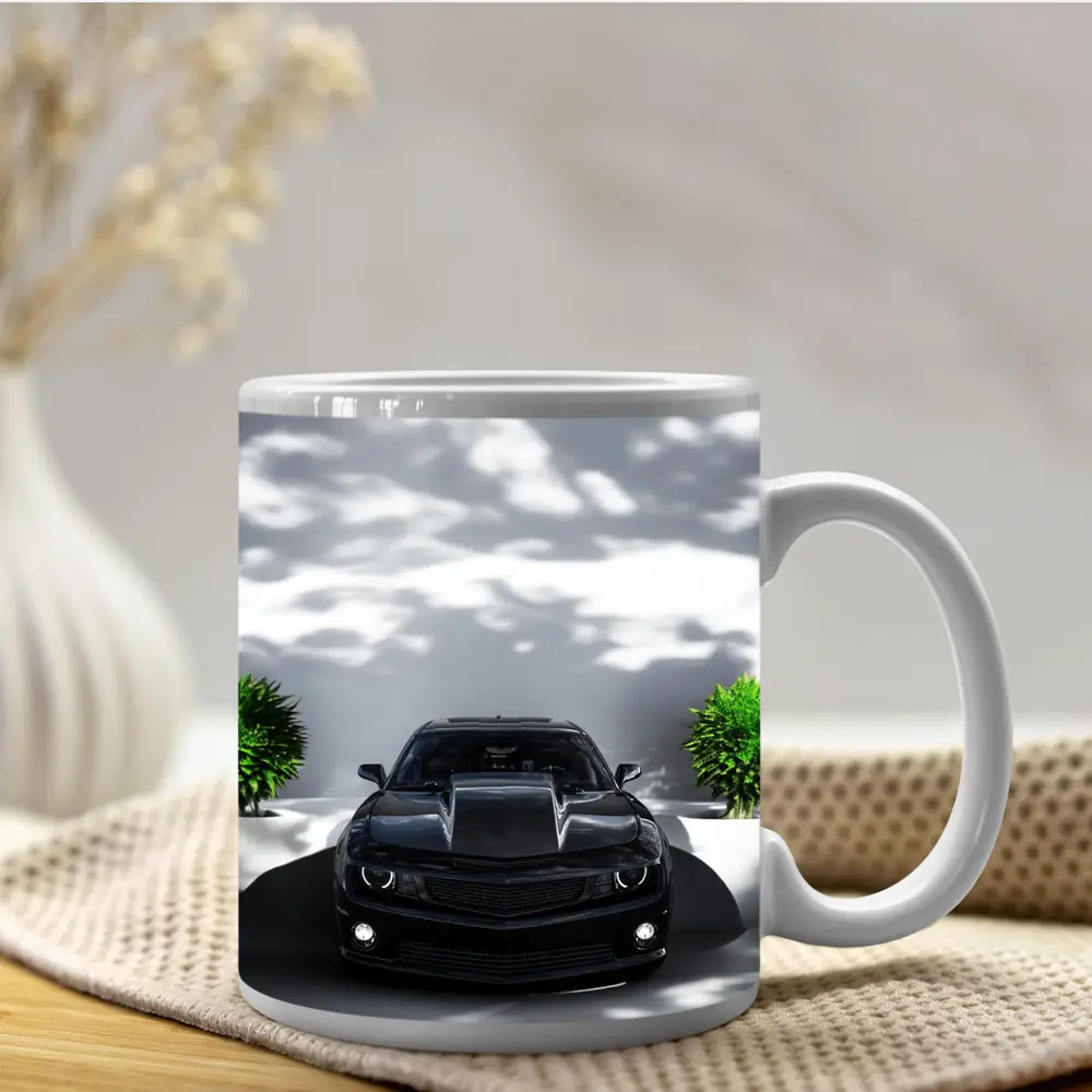 Black Chevrolet Camaro ZL1 Clean Background – Mugs
