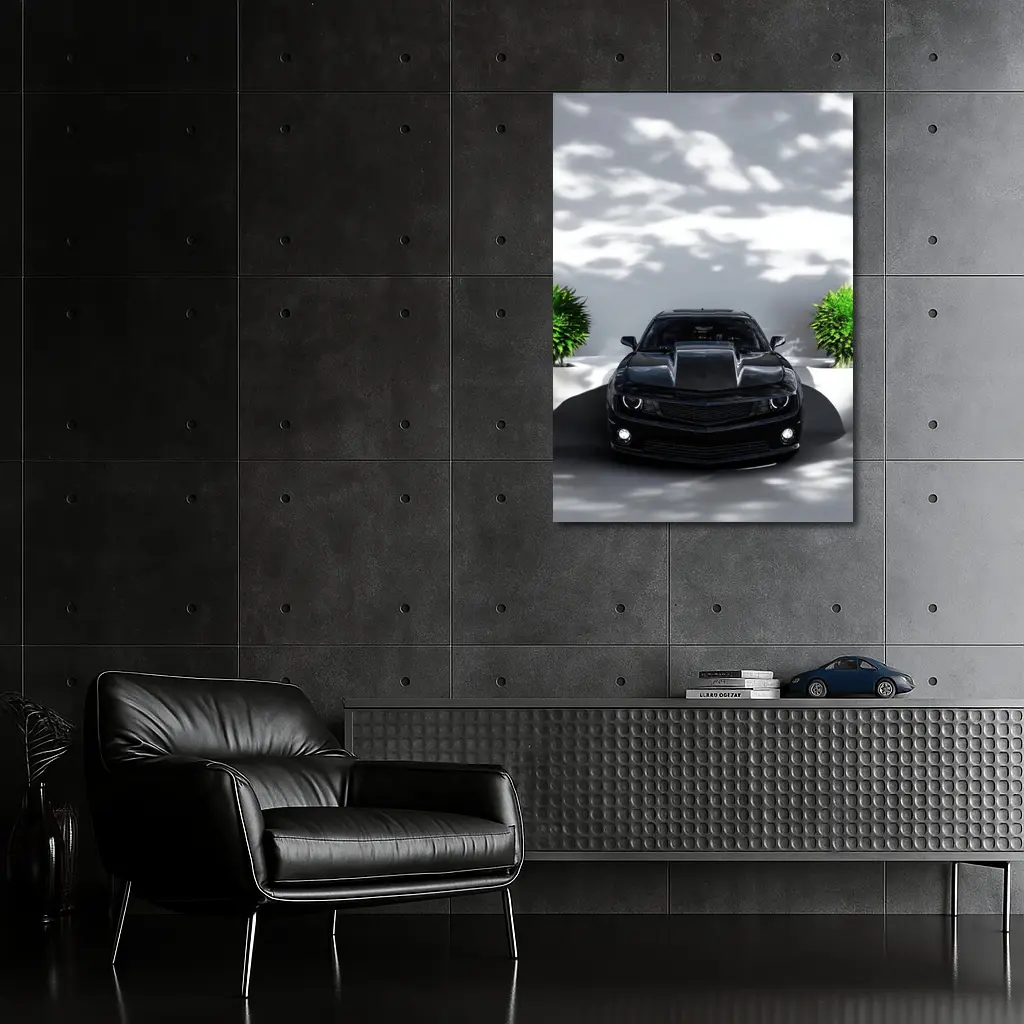 Black Chevrolet Camaro ZL1 Clean Background – Wall Art