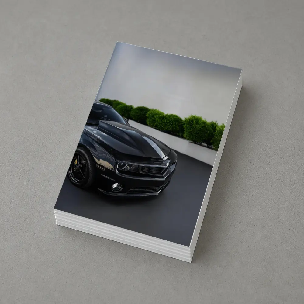 Black Chevrolet Camaro ZL1 Indoor Parking – Postcards
