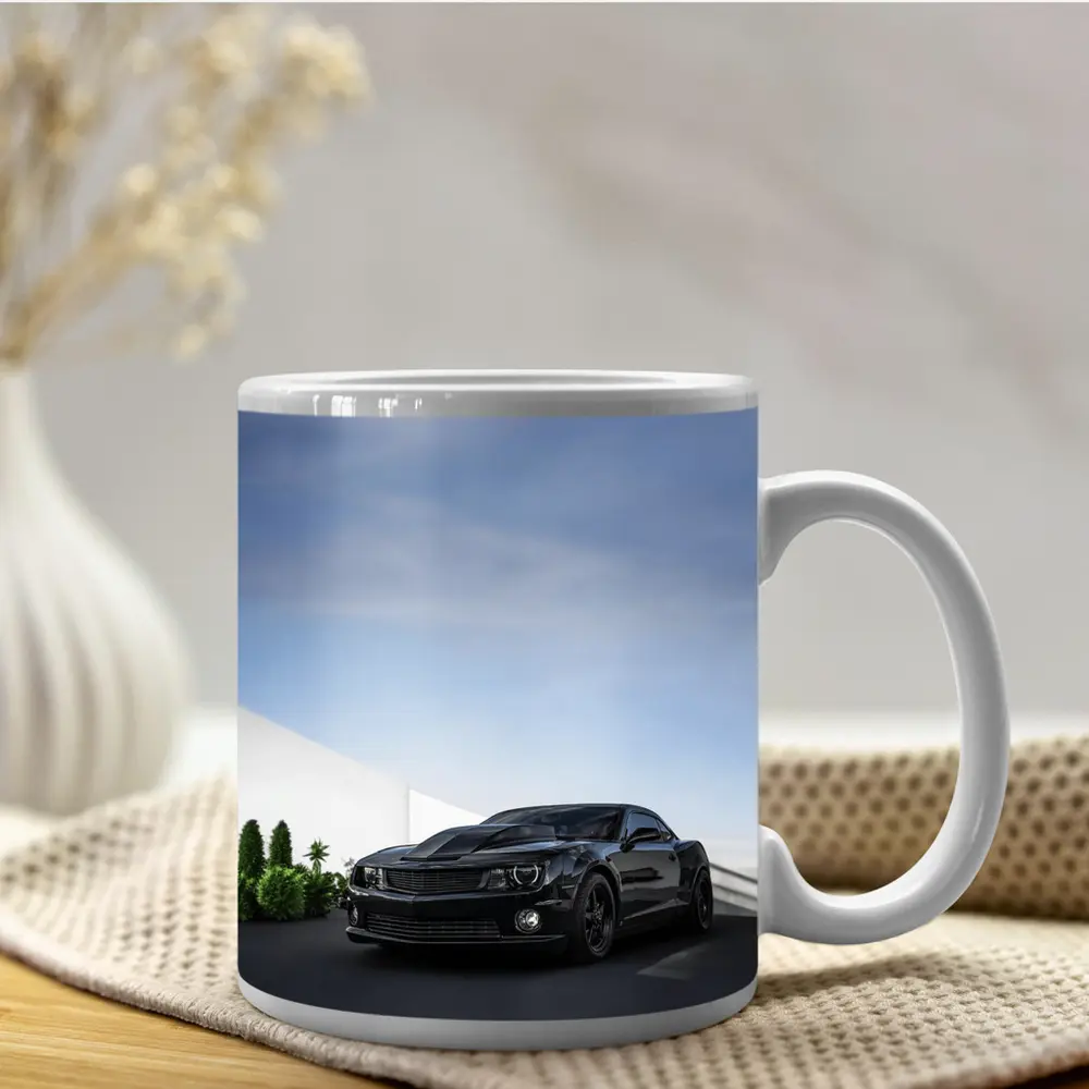 Black Chevrolet Camaro ZL1 Parking Lot – Mugs
