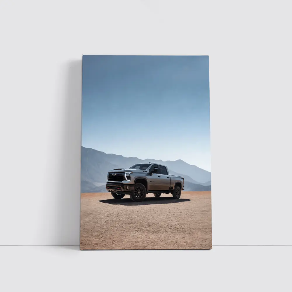 Chevrolet Silverado HD Desert Mountain Backdrop – Wall Art