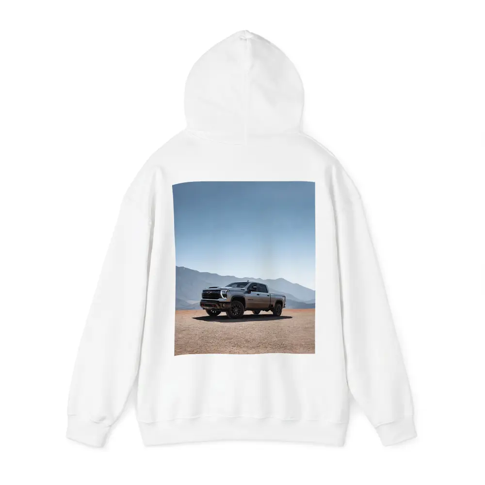 Chevrolet Silverado HD Desert Mountain Backdrop – Hoodies