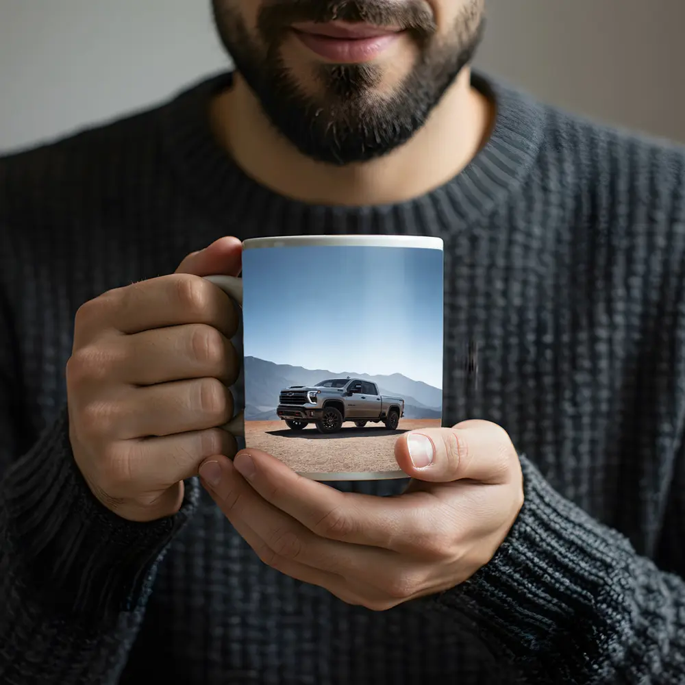 Chevrolet Silverado HD Desert Mountain Backdrop – Mugs
