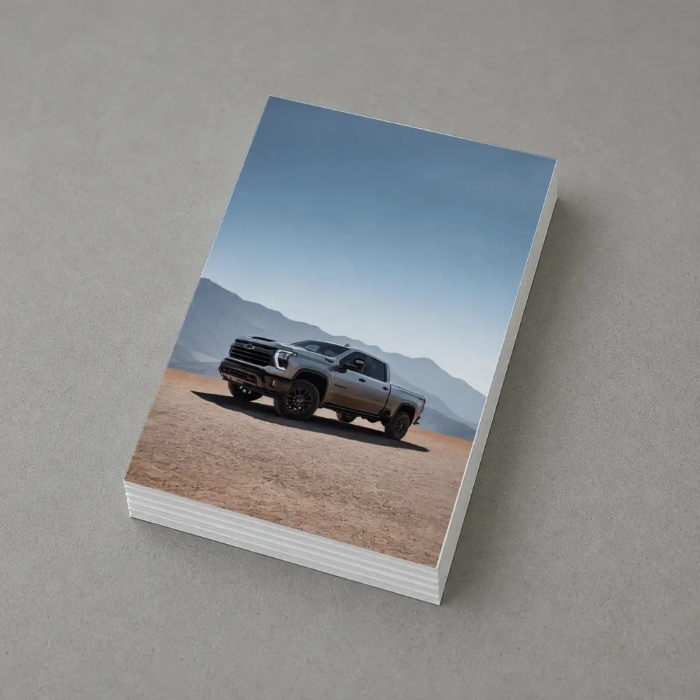 Chevrolet Silverado HD Desert Mountain Backdrop – Postcards
