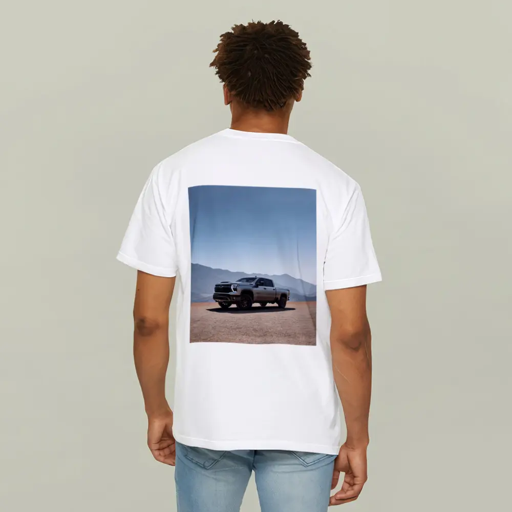 Chevrolet Silverado HD Desert Mountain Backdrop – T-Shirts