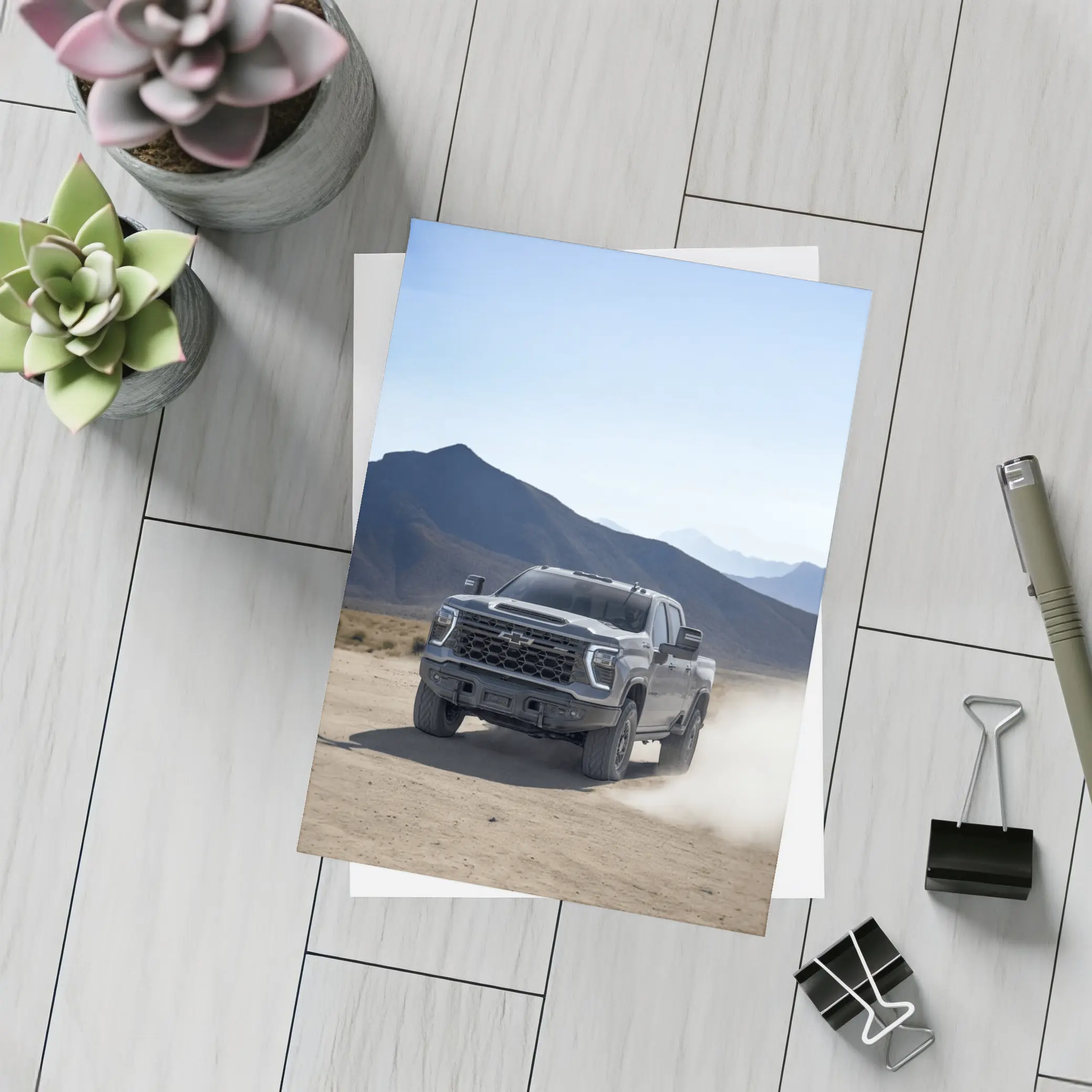 Chevrolet Silverado HD Desert Mountains Drive – Postcards