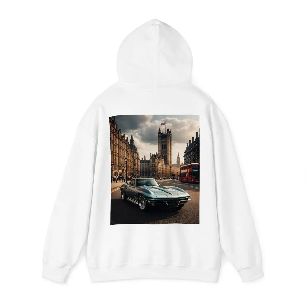 Chevrolet Corvette Classic London Westminster Background – Hoodies
