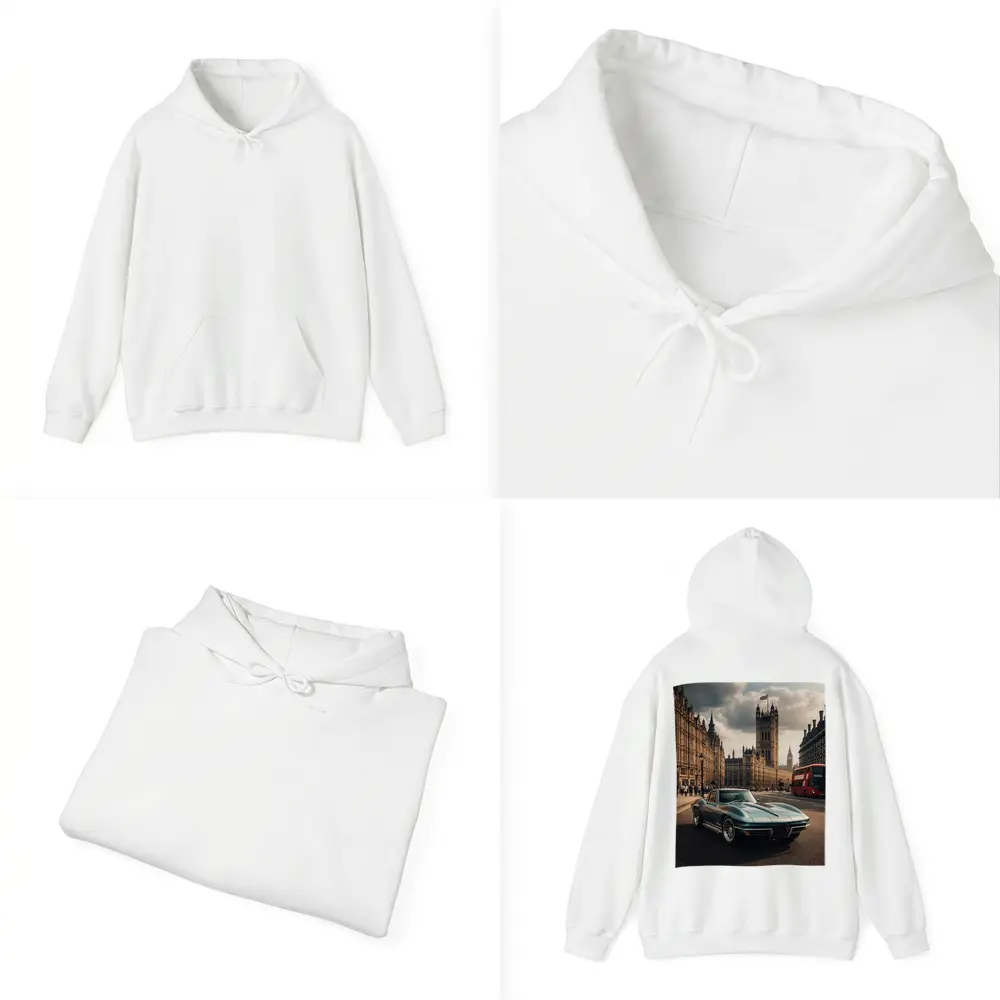 Chevrolet Corvette Classic London Westminster Background – Hoodies