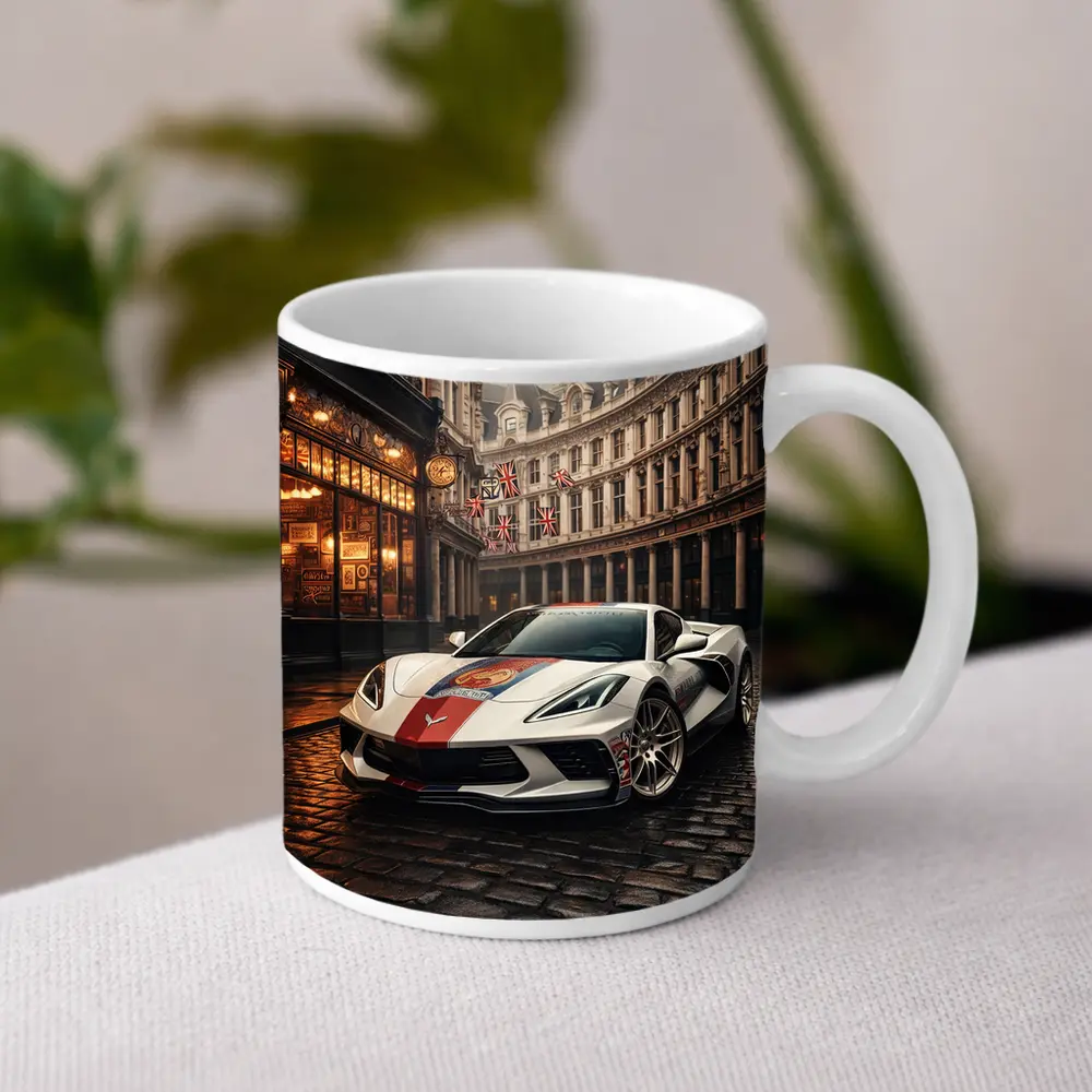 Chevrolet Corvette C8 London Cobblestone Street – Mugs